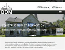Tablet Screenshot of constructionbdm.com